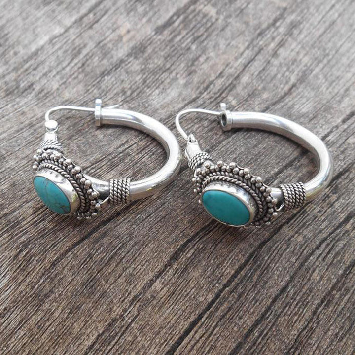 Brincos de turquesa vintage