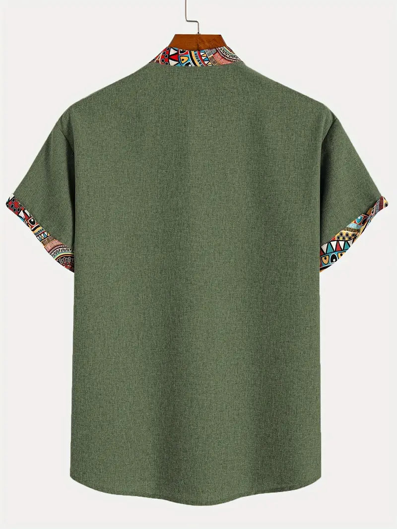 Camisa elegante de mangas curtas