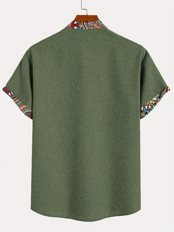 Camisa elegante de mangas curtas