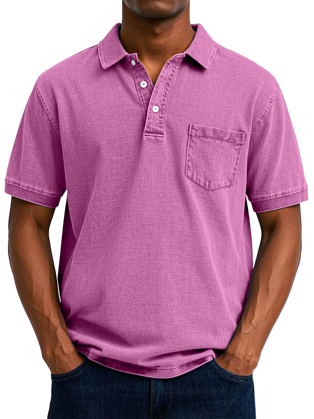 Camisa Polo Vintage Descontraída para Homem