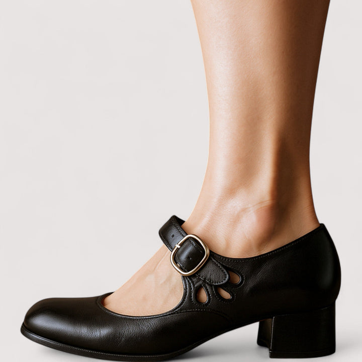 Clara - Scarpin Elegante em Couro Sintético