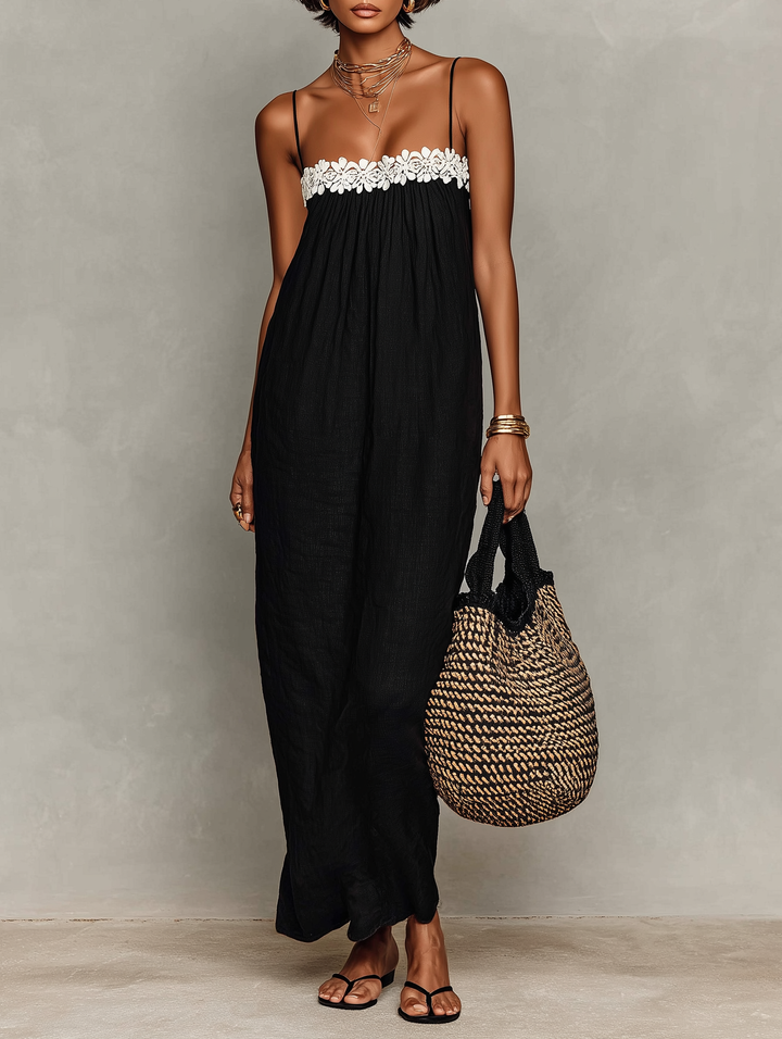 Antónia | Vestido Maxi Feminino Sem Alças