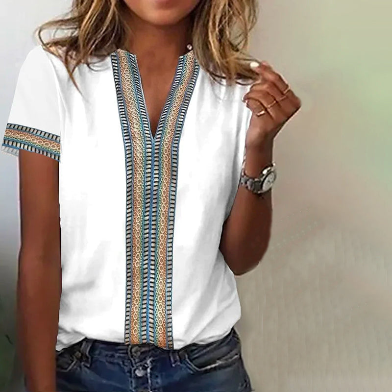 Constança | Camiseta Étnica Descontraída