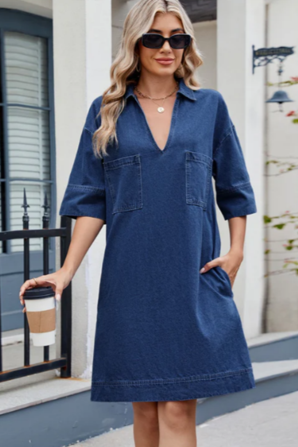 Jade | Vestido casual de ganga