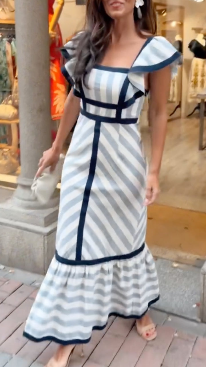 Dianne | Vestido Maxi  Retrô