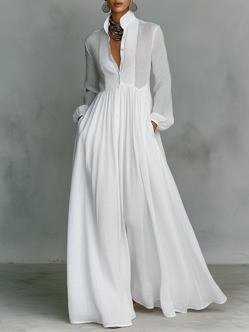 Adelinda | Vestido Patchwork Minimalista Feminino