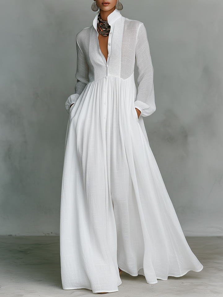 Adelinda | Vestido Patchwork Minimalista Feminino
