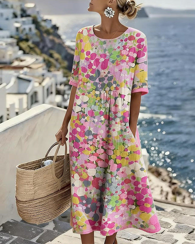 Daniela | Vestido Estampado Folgado