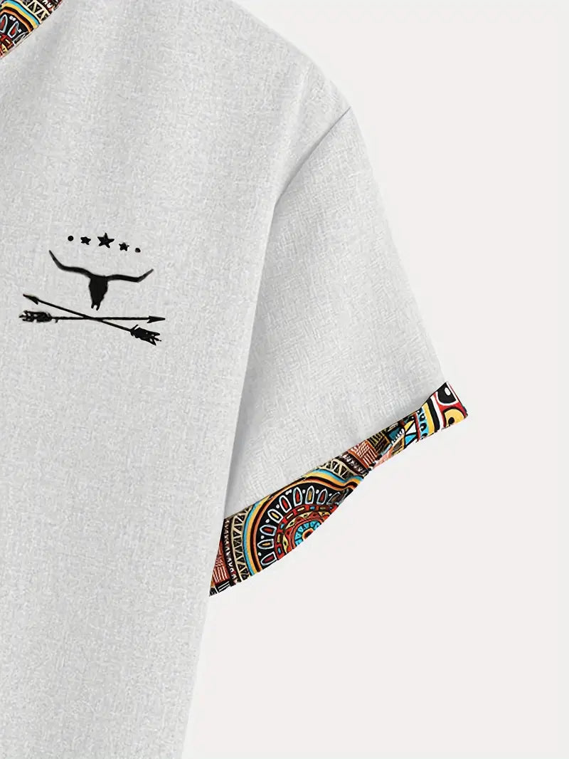 Camisa elegante de mangas curtas