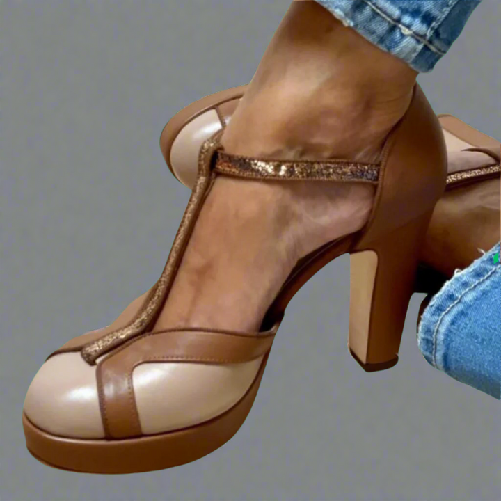 Criselmara | Sandálias de salto alto elegantes e confortáveis