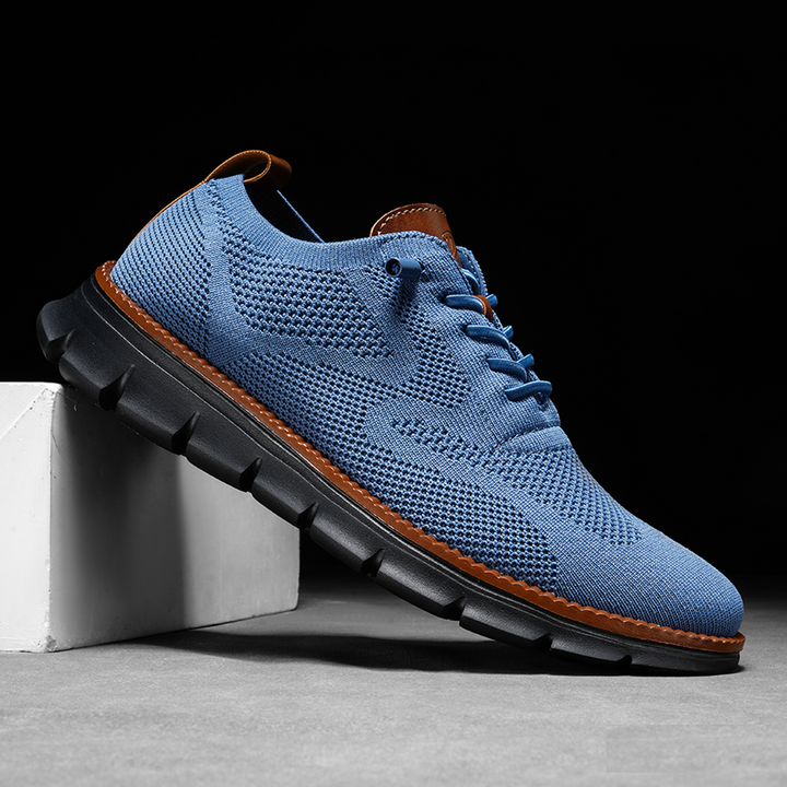 Sapatos Transpiráveis Ultraconfortáveis: Azul-Preto