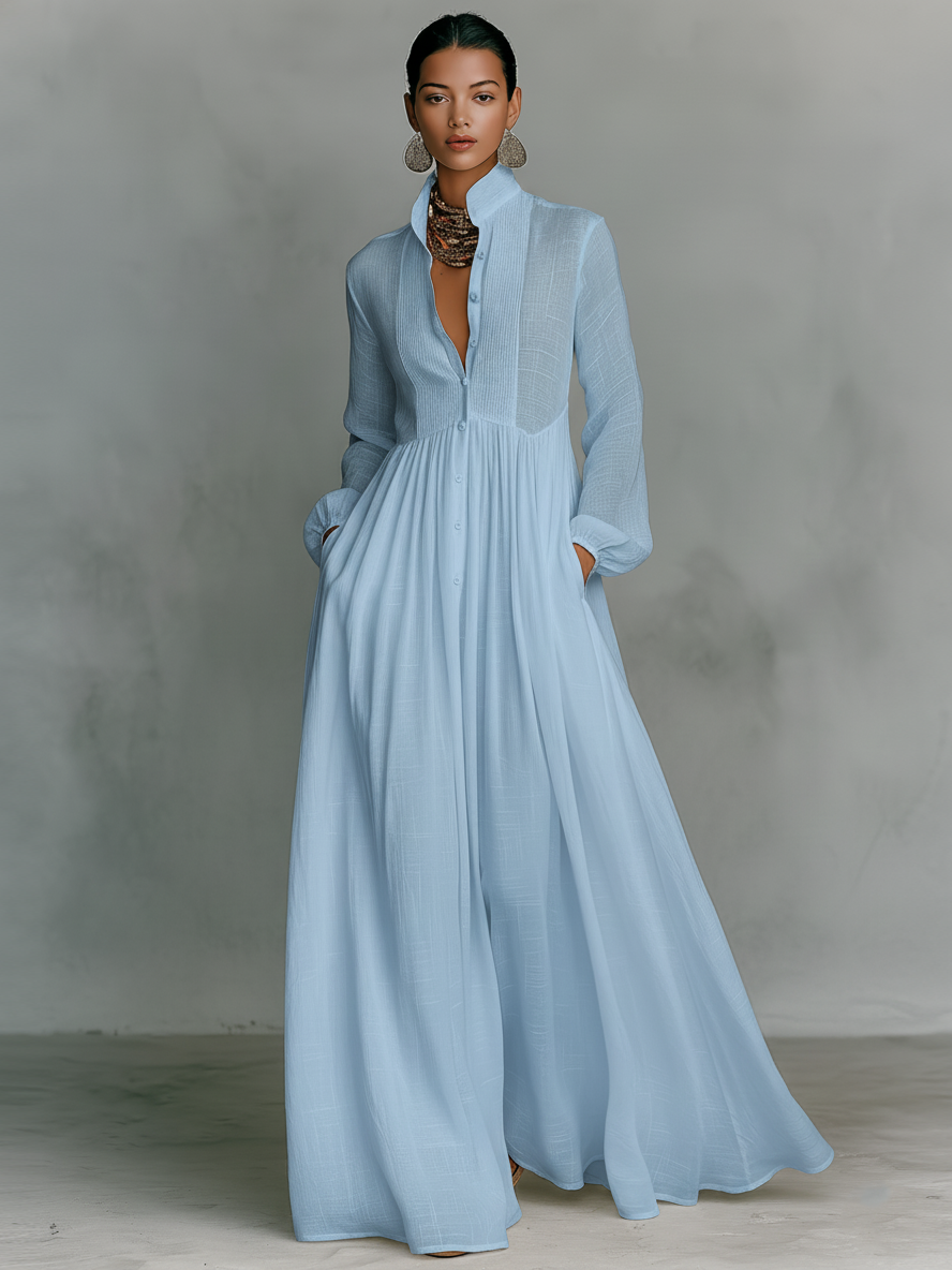 Adelinda | Vestido Patchwork Minimalista Feminino