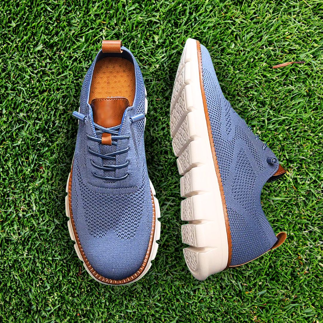 Sapatos transpiráveis Ultracomfort: Azul e branco