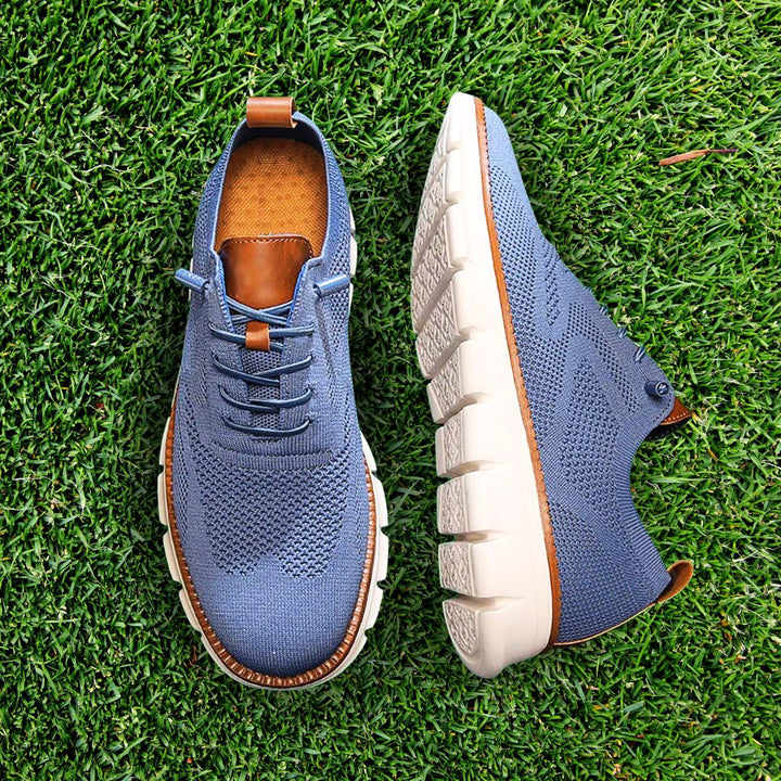 Sapatos transpiráveis Ultracomfort: Azul e branco