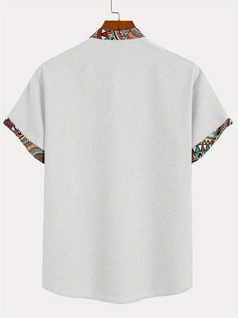 Camisa elegante de mangas curtas