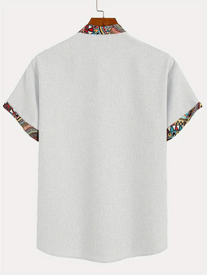 Camisa elegante de mangas curtas