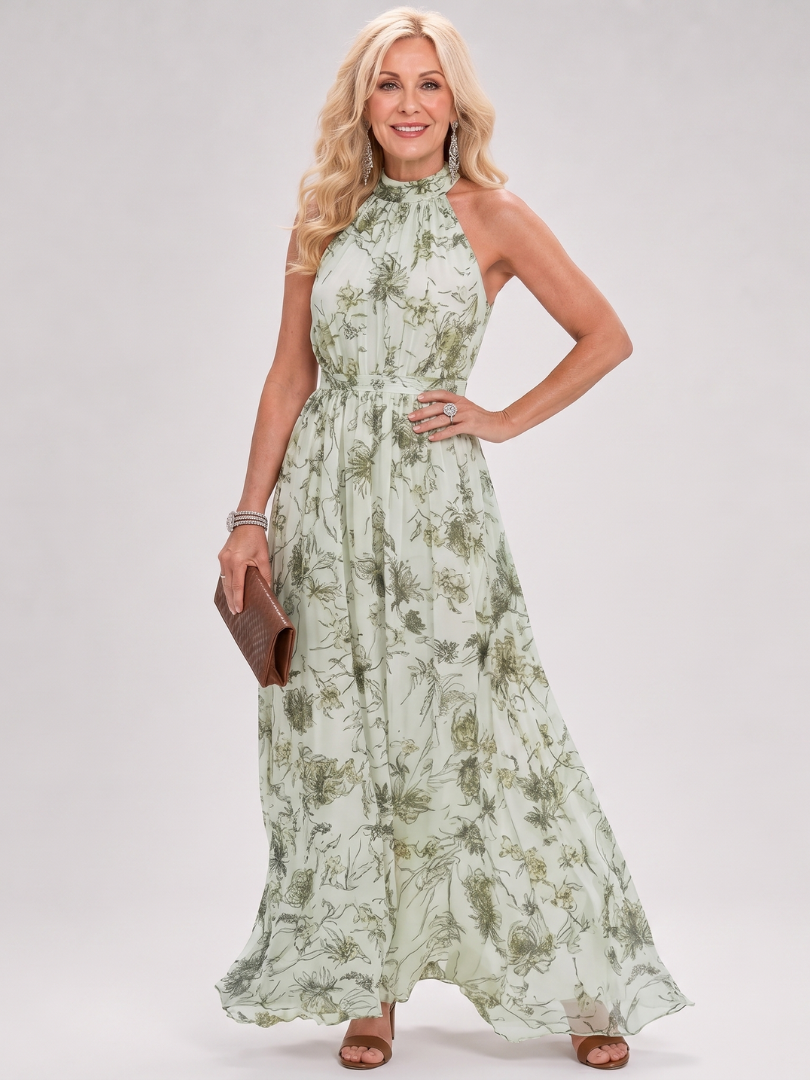 Guinevere | Vestido Midi Fluido com Estampa Floral