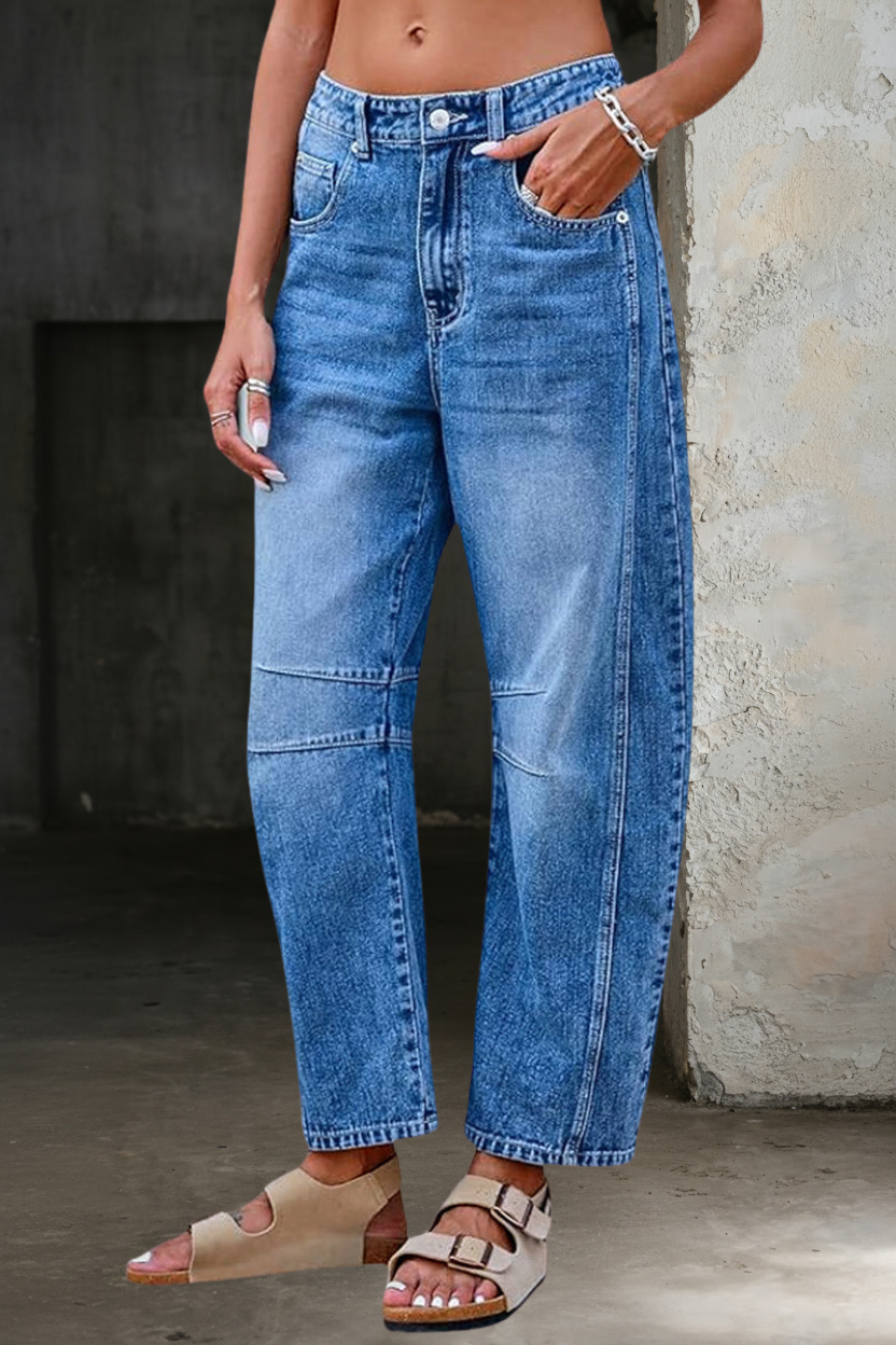 Linda | Jeans de boca-de-sino casuais