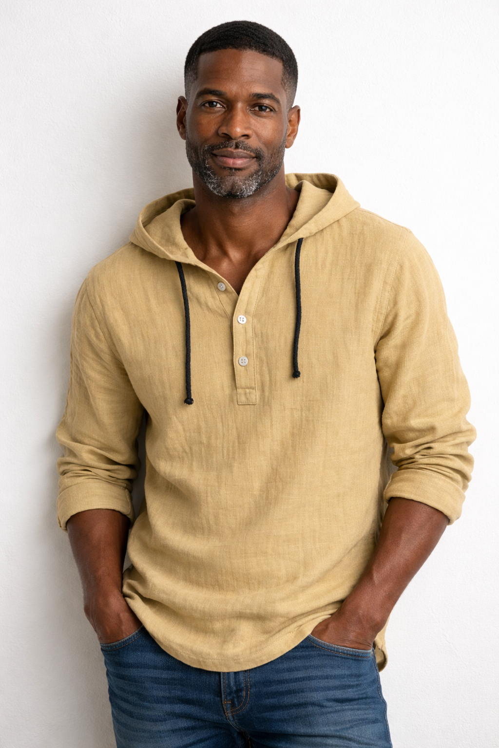 Daniel - Camisola de Linho com Gorro