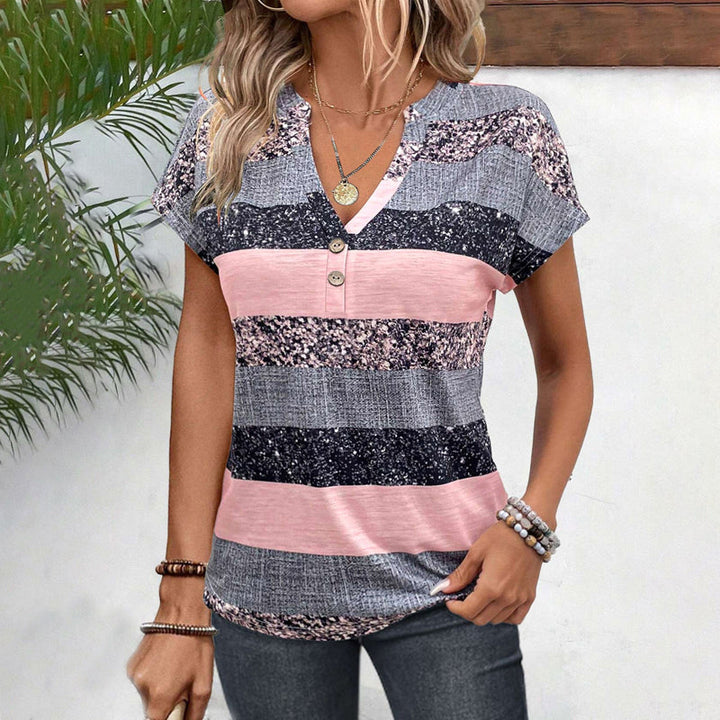 Carolina | Blusa listrada descontraída