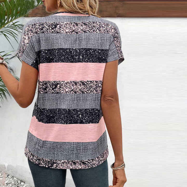 Carolina | Blusa listrada descontraída