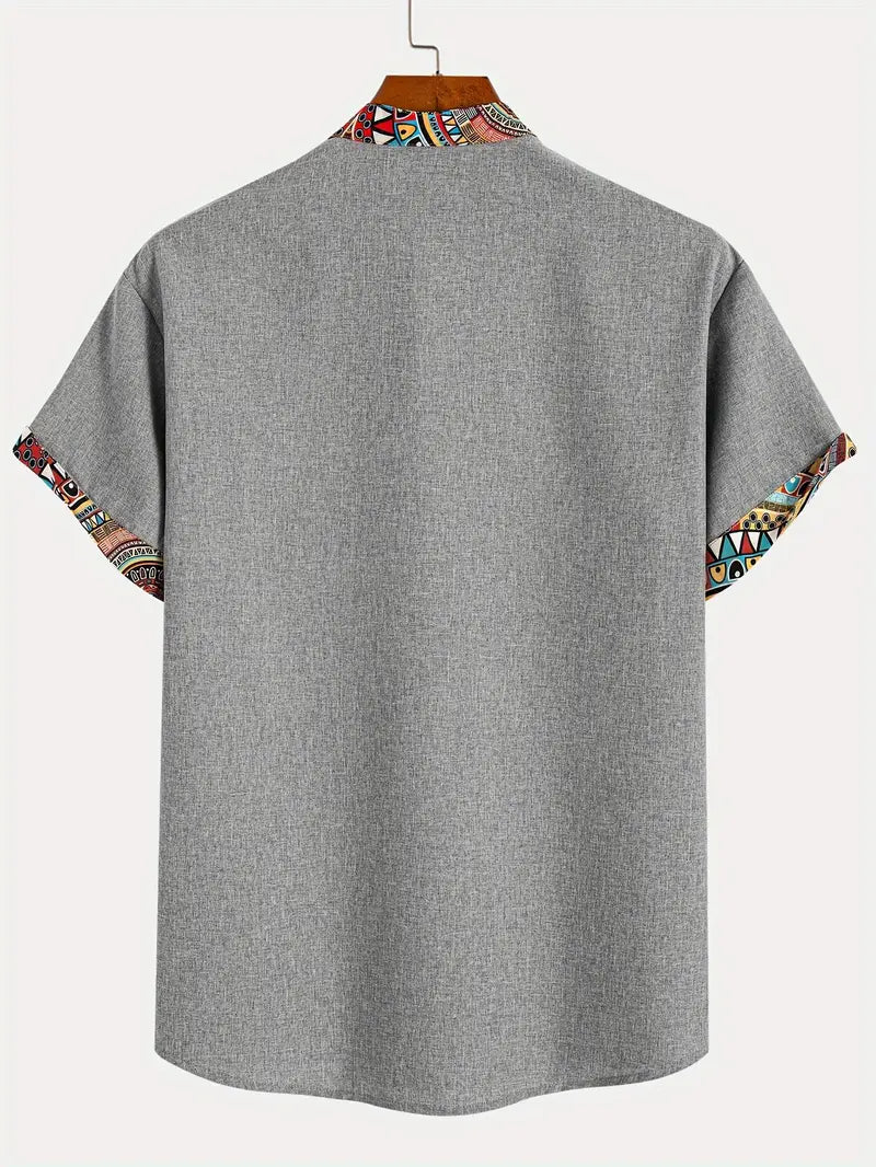 Camisa elegante de mangas curtas