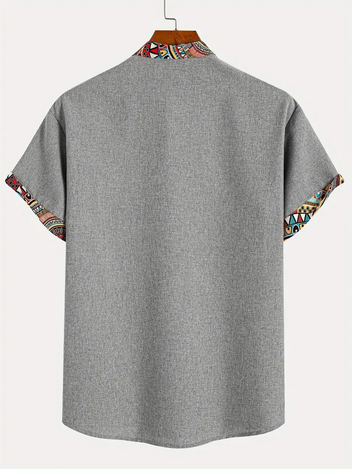 Camisa elegante de mangas curtas