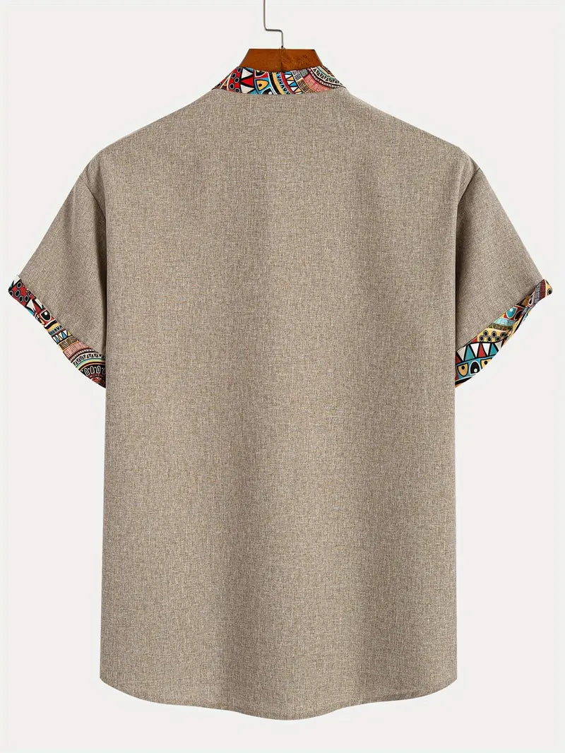 Camisa elegante de mangas curtas