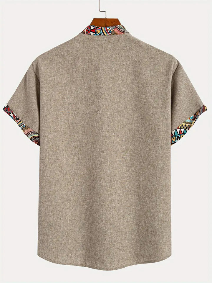Camisa elegante de mangas curtas