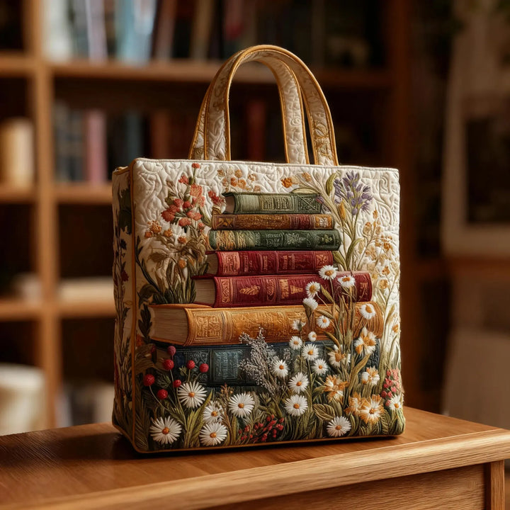 Saco Artesanal Matelassé - Estampa Floral