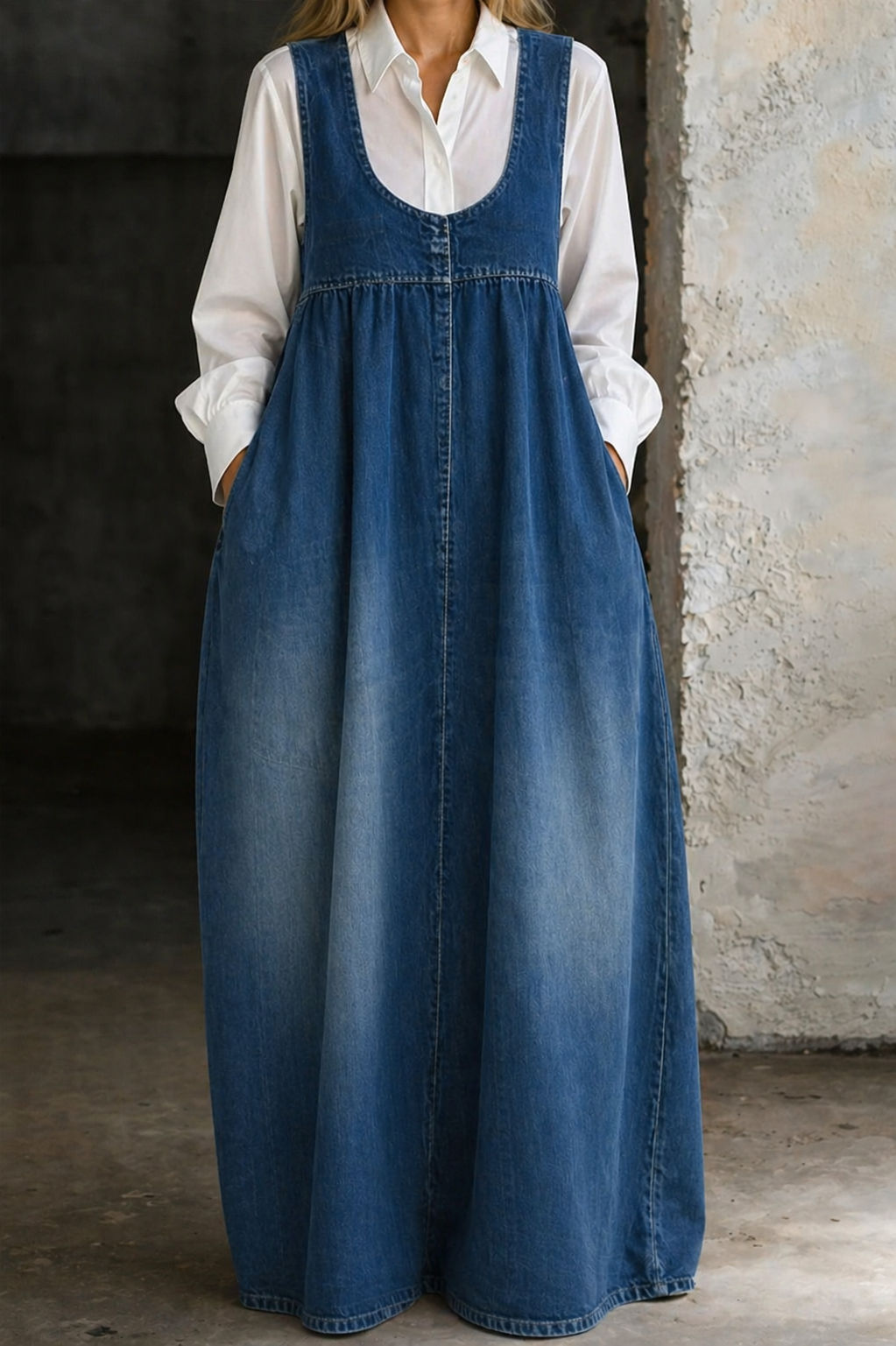 Veronica | Vestido de denim solto
