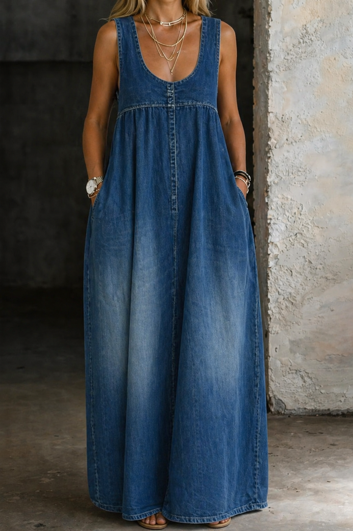Veronica | Vestido de denim solto