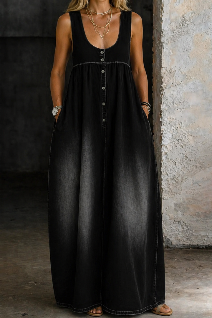 Veronica | Vestido de denim solto