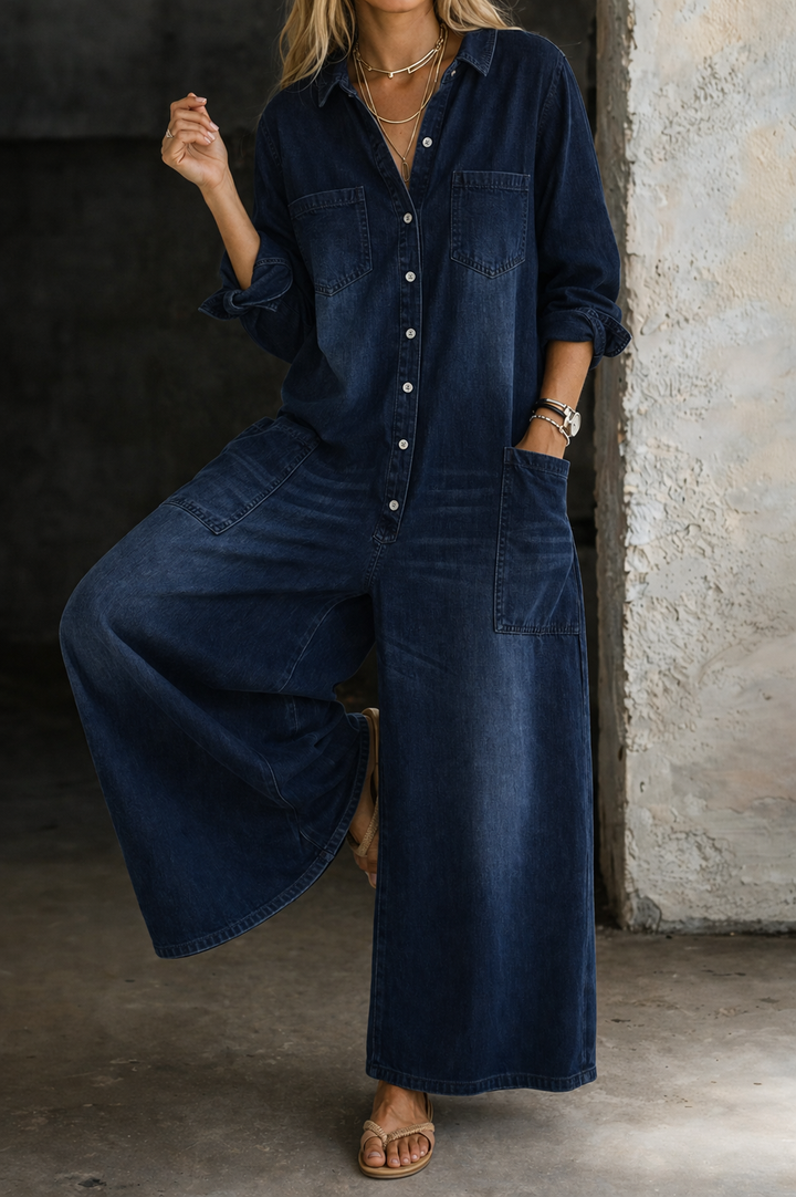 Vivienne | Macacão de ganga casual