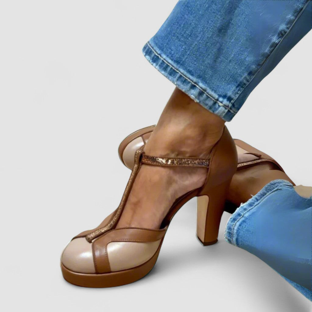 Criselmara | Sandálias de salto alto elegantes e confortáveis