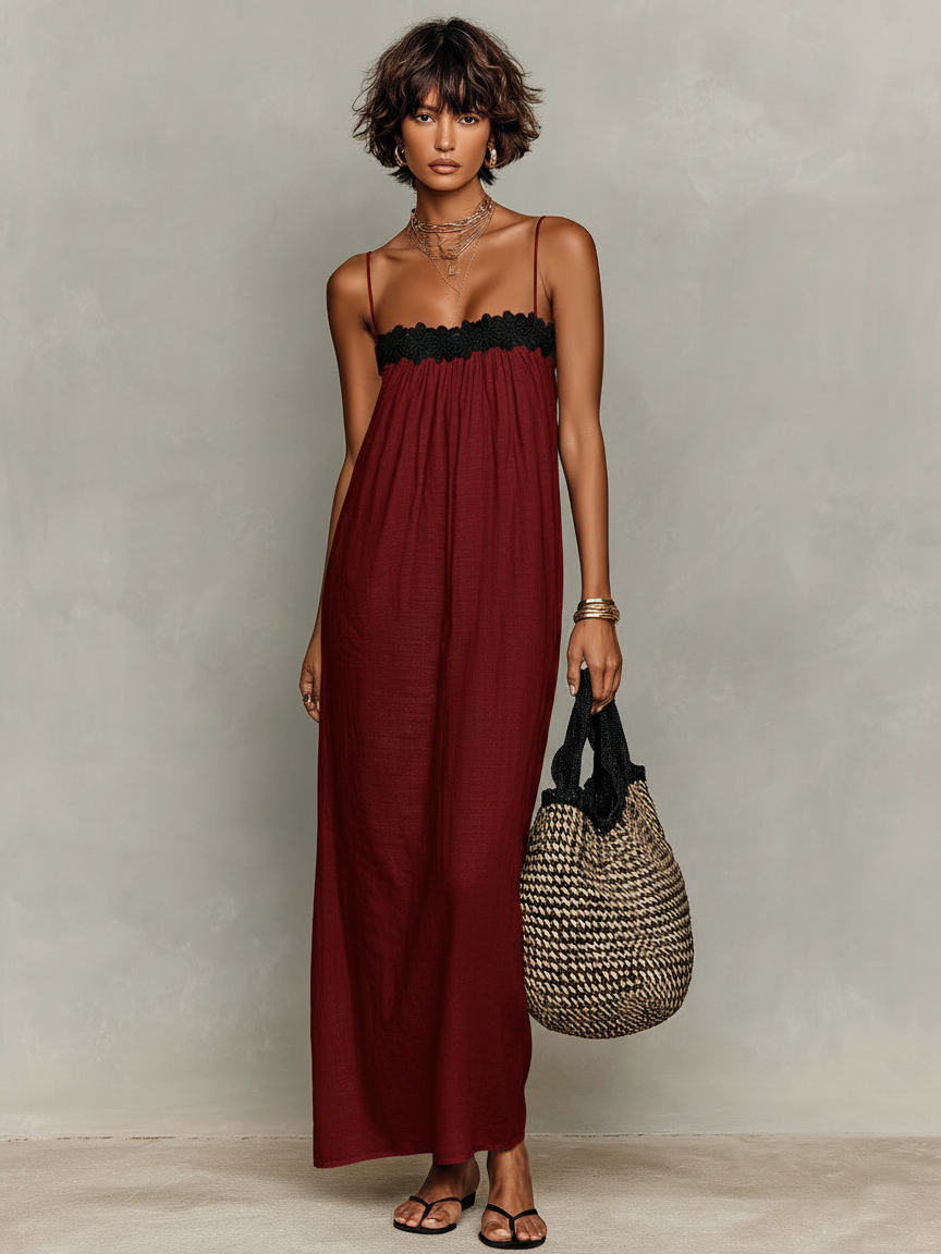 Antónia | Vestido Maxi Feminino Sem Alças