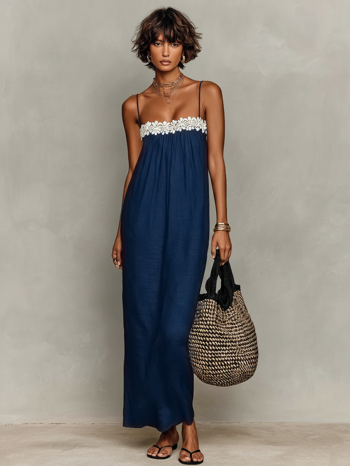Antónia | Vestido Maxi Feminino Sem Alças