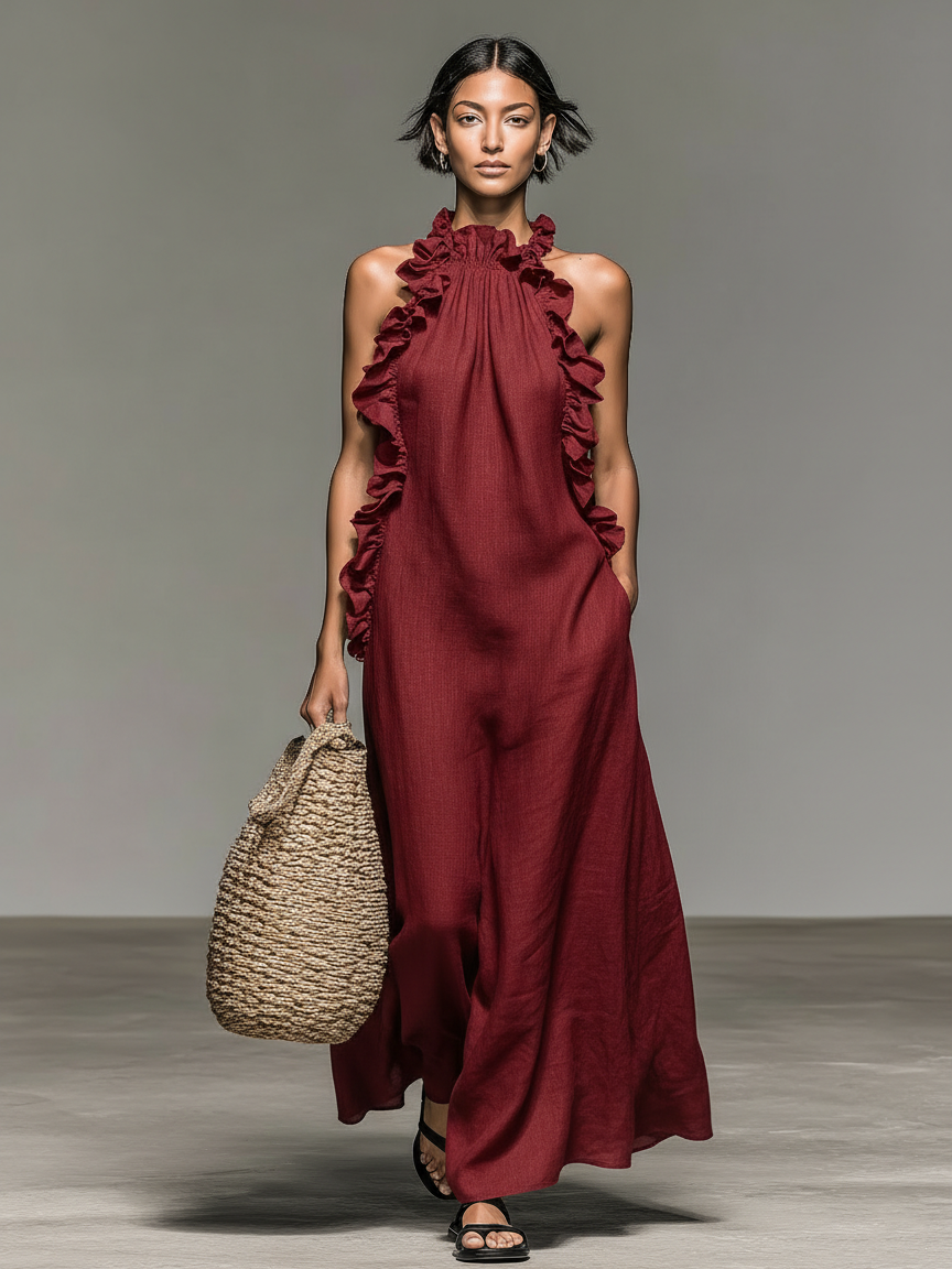 Patrícia | Vestido Maxi Feminino Sem Mangas