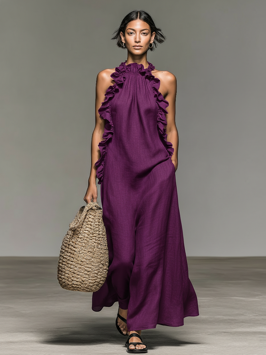 Patrícia | Vestido Maxi Feminino Sem Mangas