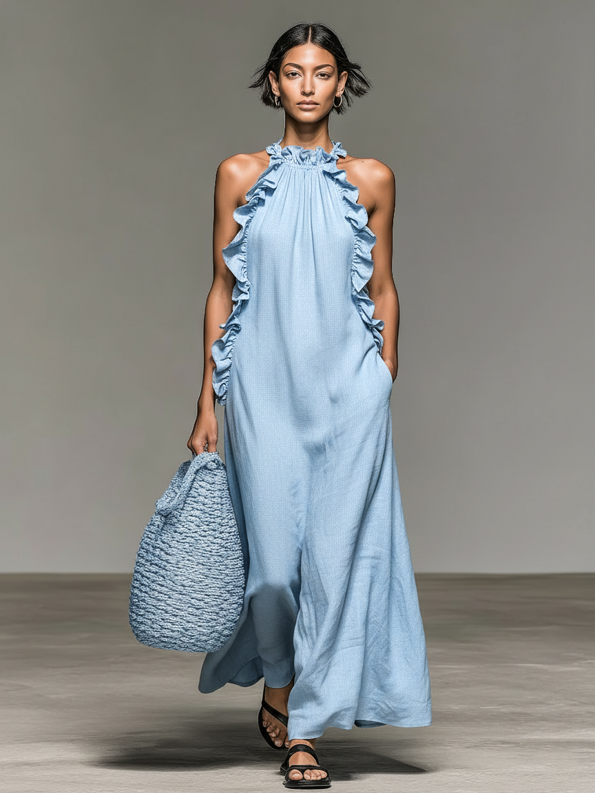 Patrícia | Vestido Maxi Feminino Sem Mangas