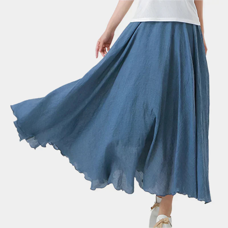 Saia Elegante de Cintura Alta