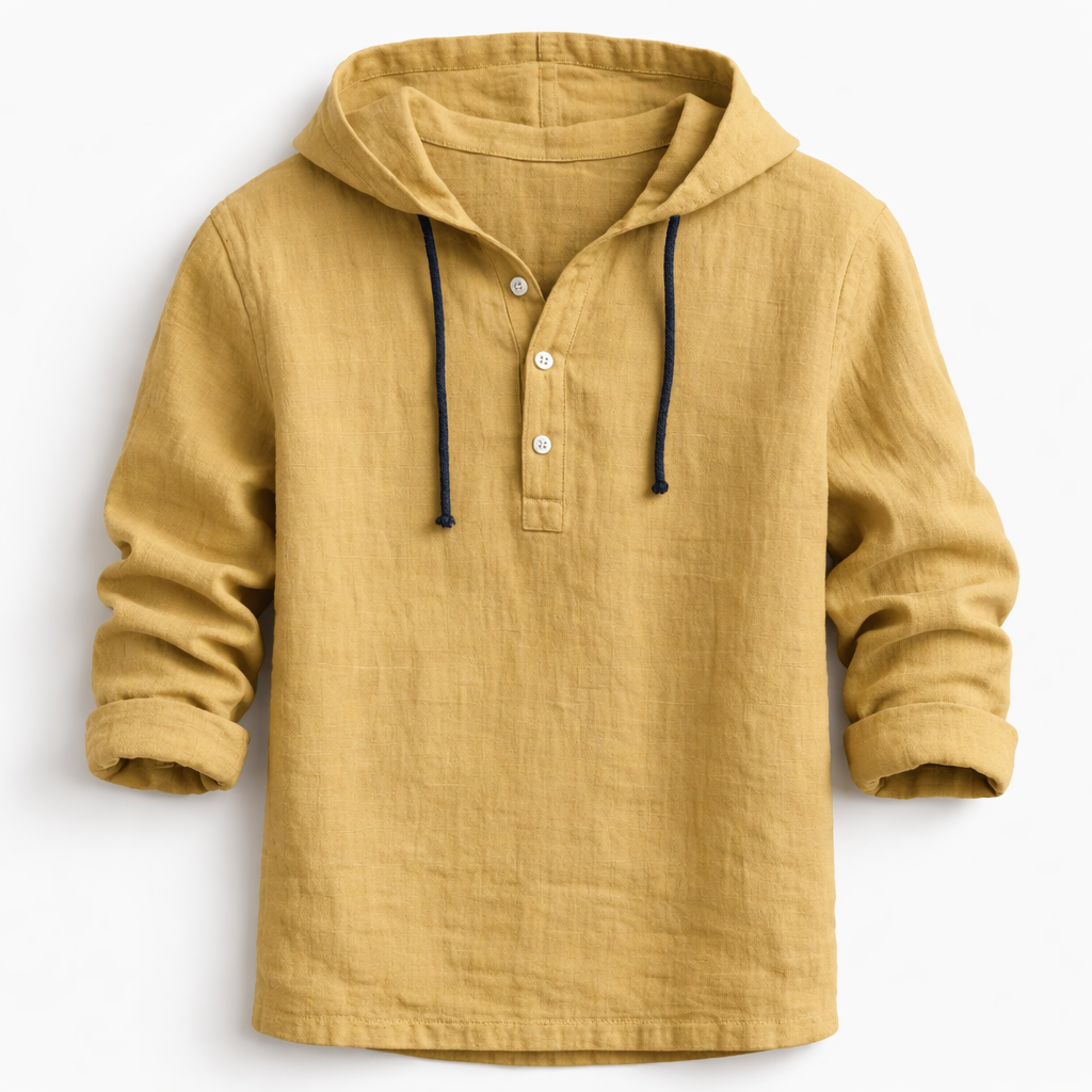 Daniel - Camisola de Linho com Gorro