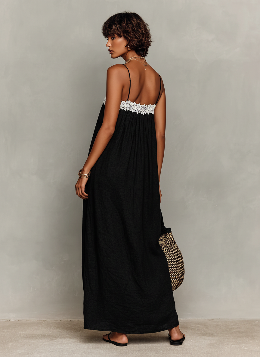 Antónia | Vestido Maxi Feminino Sem Alças