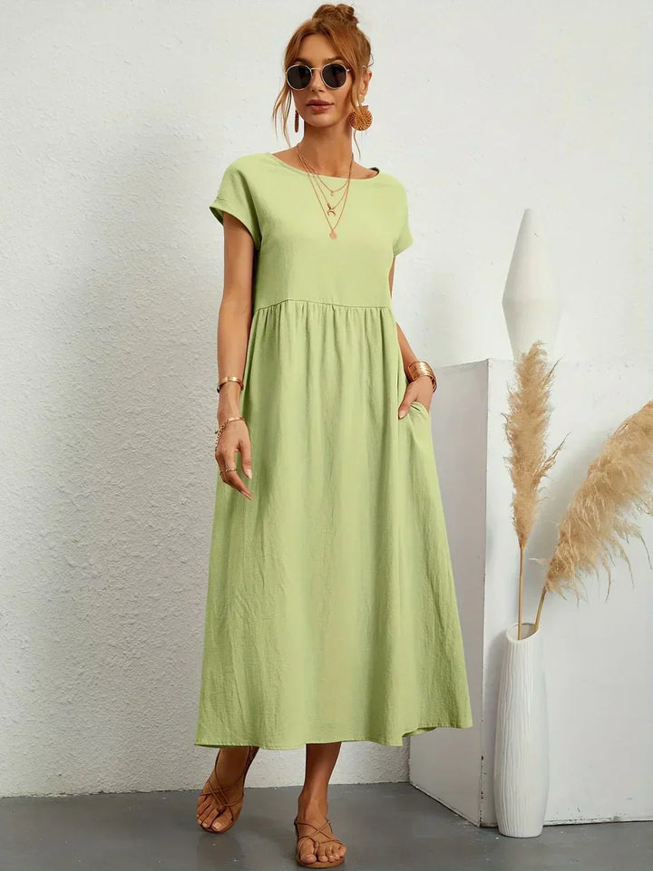 Gabriela™ | Vestido midi fluido de elegância atemporal