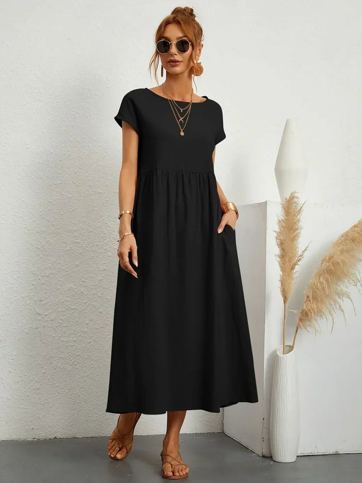 Gabriela™ | Vestido midi fluido de elegância atemporal