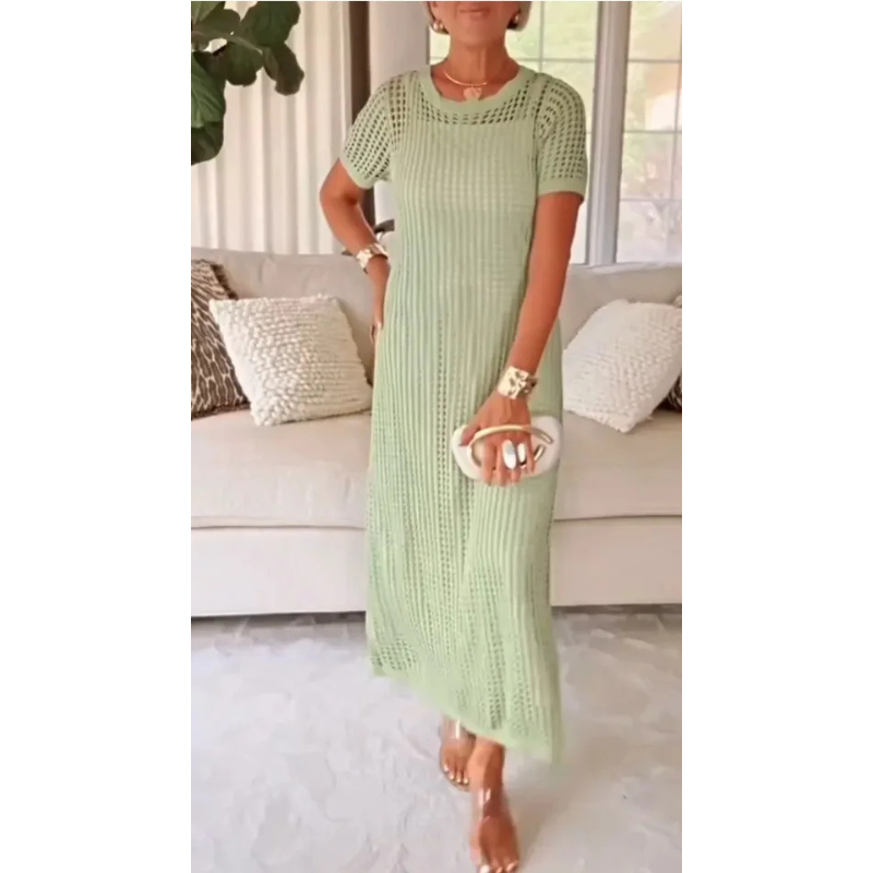 Mónica | Vestido Maxi Longo com Recortes e Vestido Interior
