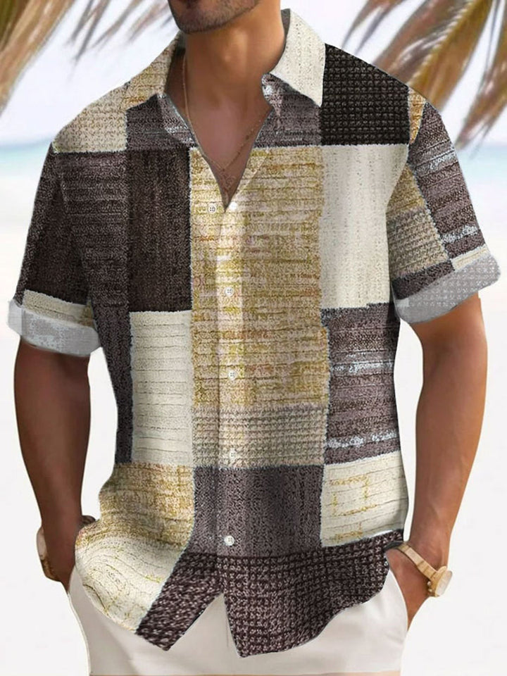 Camisa elegante de mangas curtas
