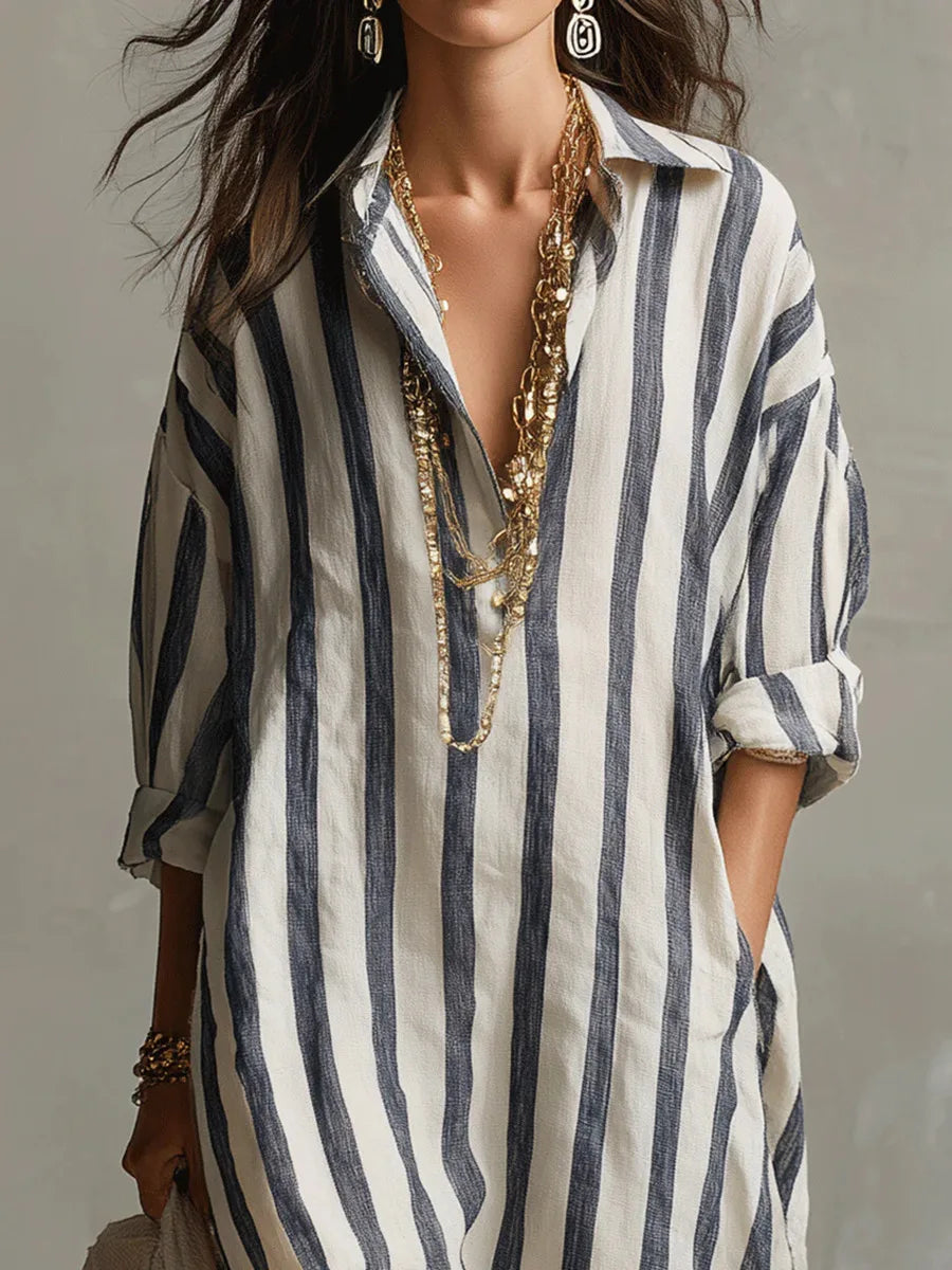 Pepa | Vestido chemise longo