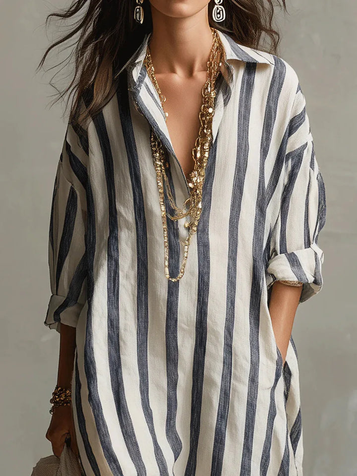 Pepa | Vestido chemise longo