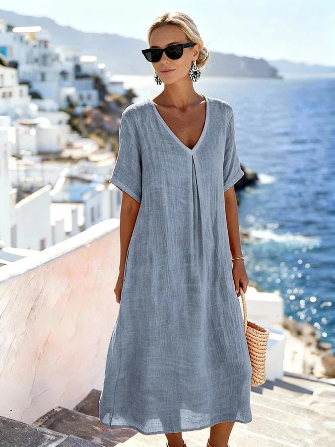 Carolina | Vestido longo folgado